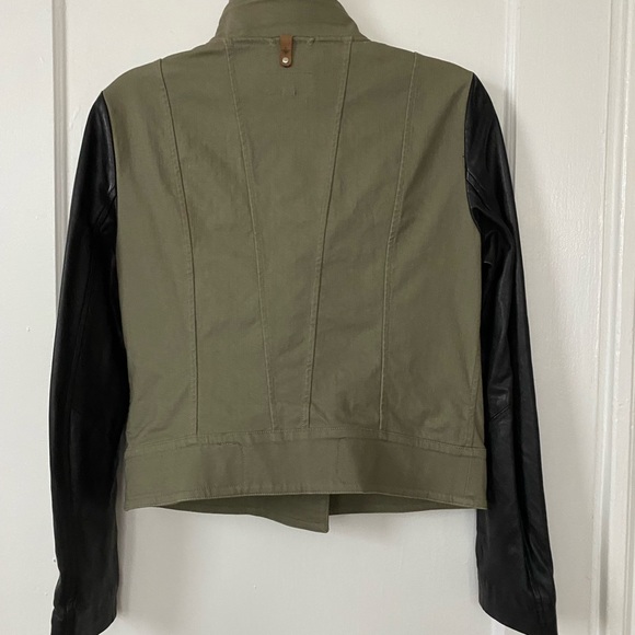 Authentic Mackage leather sleeve moto jackets - Picture 12 of 15